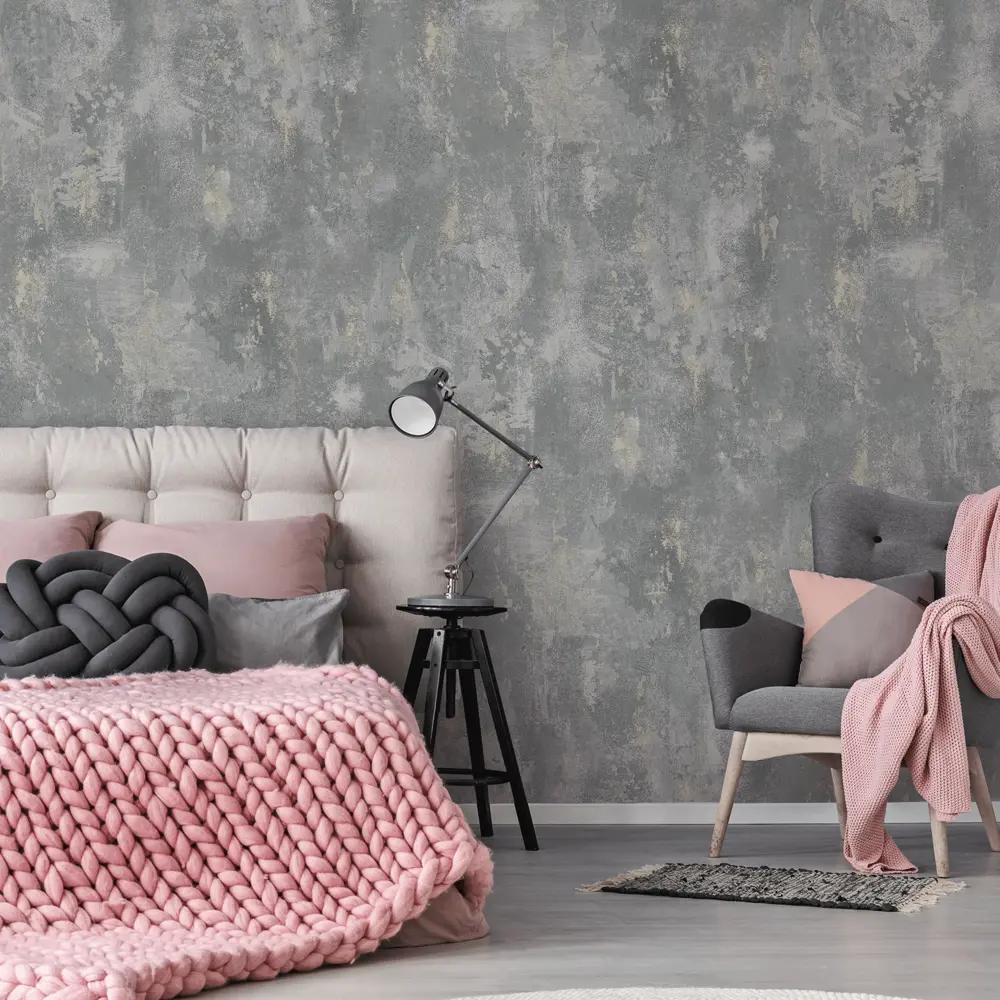 Обои флизелиновые Inspire Albert серые 0.53 м STLM-2154251 - Вид №3