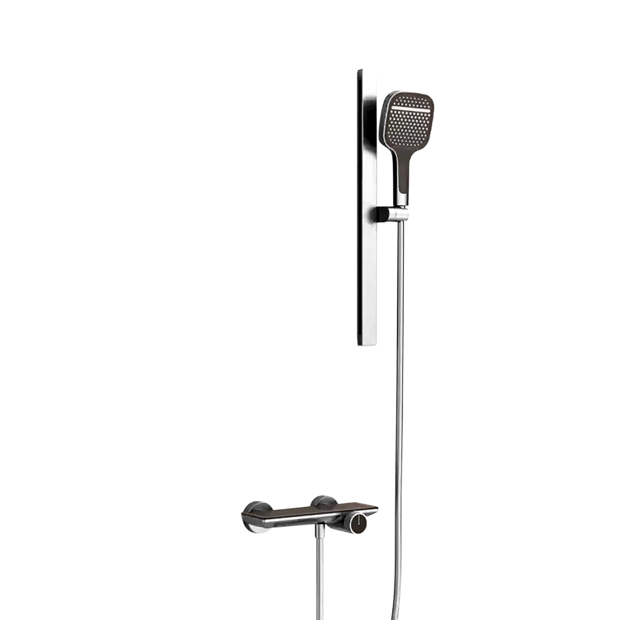 Электронный набор для душа с 3 отверстиями и ручным душем Fontana Showers NIJAR ARCH-00055108 - Вид №2