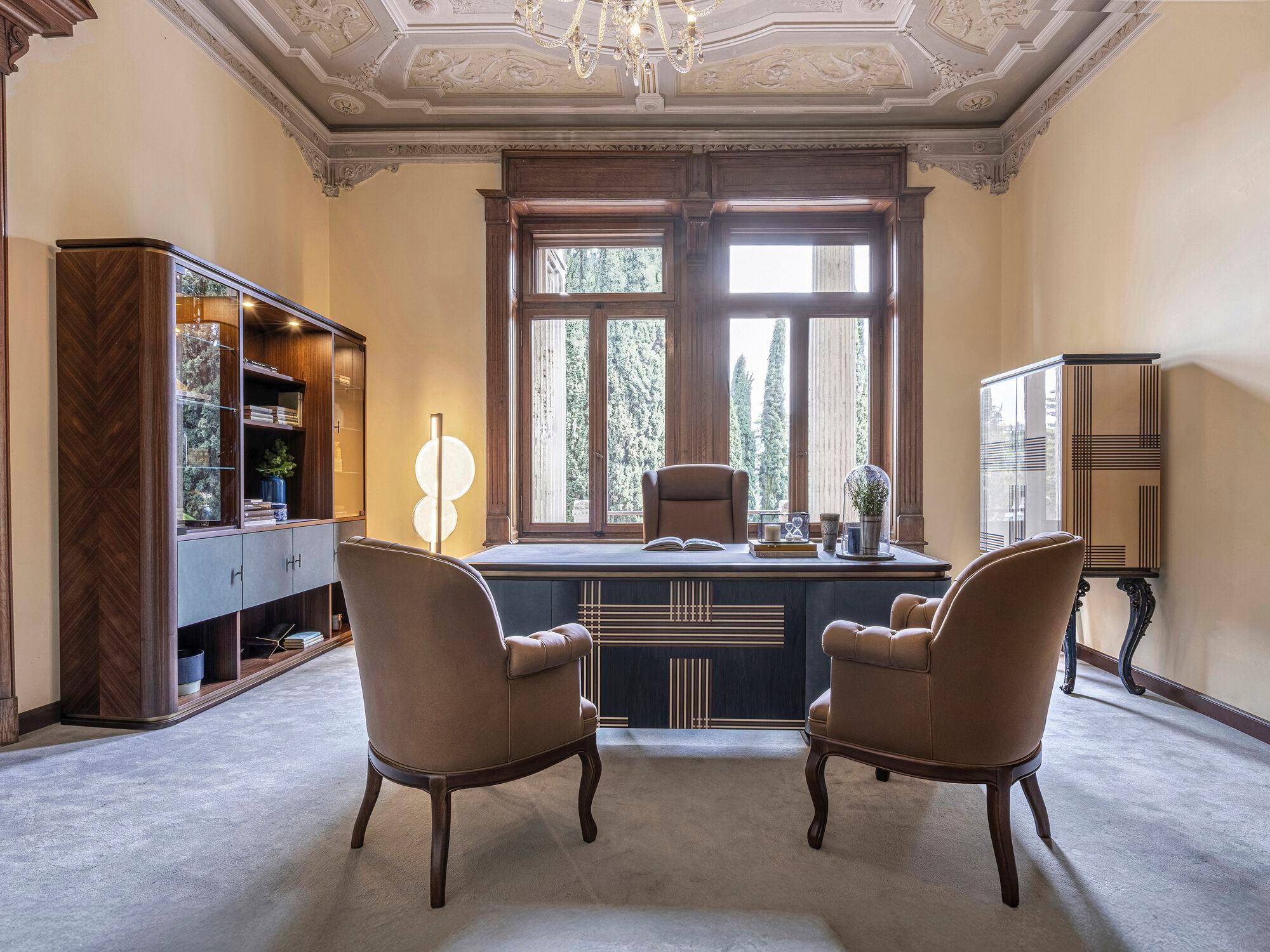 Кожаное кресло с подлокотниками Bellotti Ezio Charming ARCH-00131319 - Вид №4