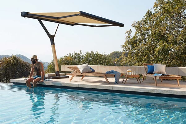 Прямоугольный зонтик из оцинкованной стали и ироко Unopiù Саленто ARCH-00057561 - Вид №11