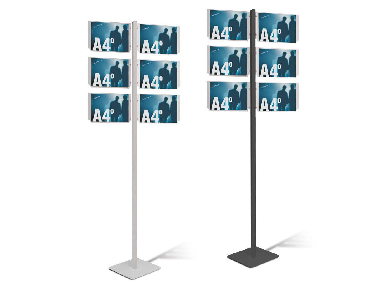 Двухсторонняя алюминиевая напольная витрина для брошюр STUDIO T InUno ARCH-00099707 - Вид №18