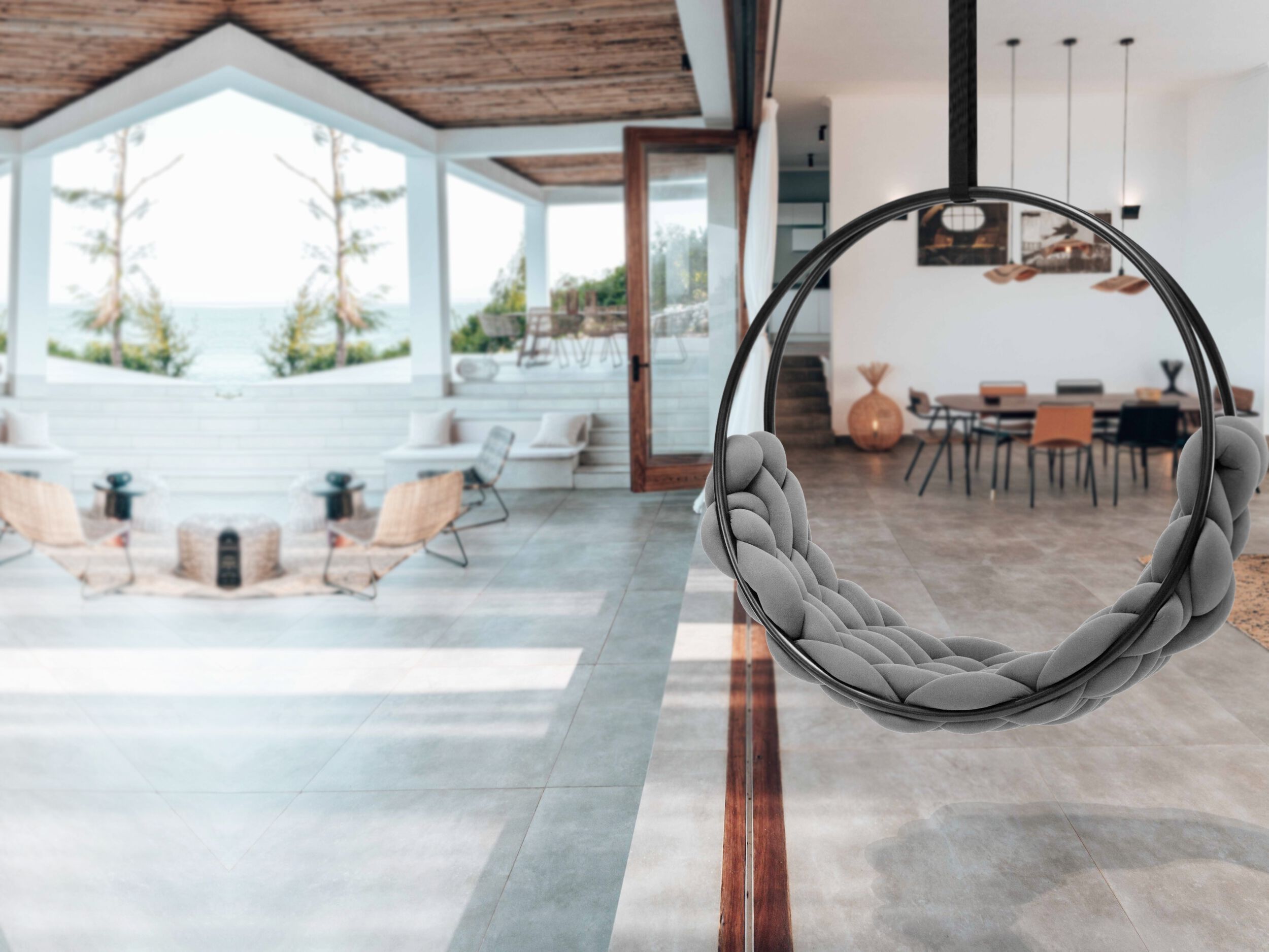 Хлопковое подвесное кресло Iwona Kosicka Design SWING PLAIT ARCH-00136062 - Вид №11