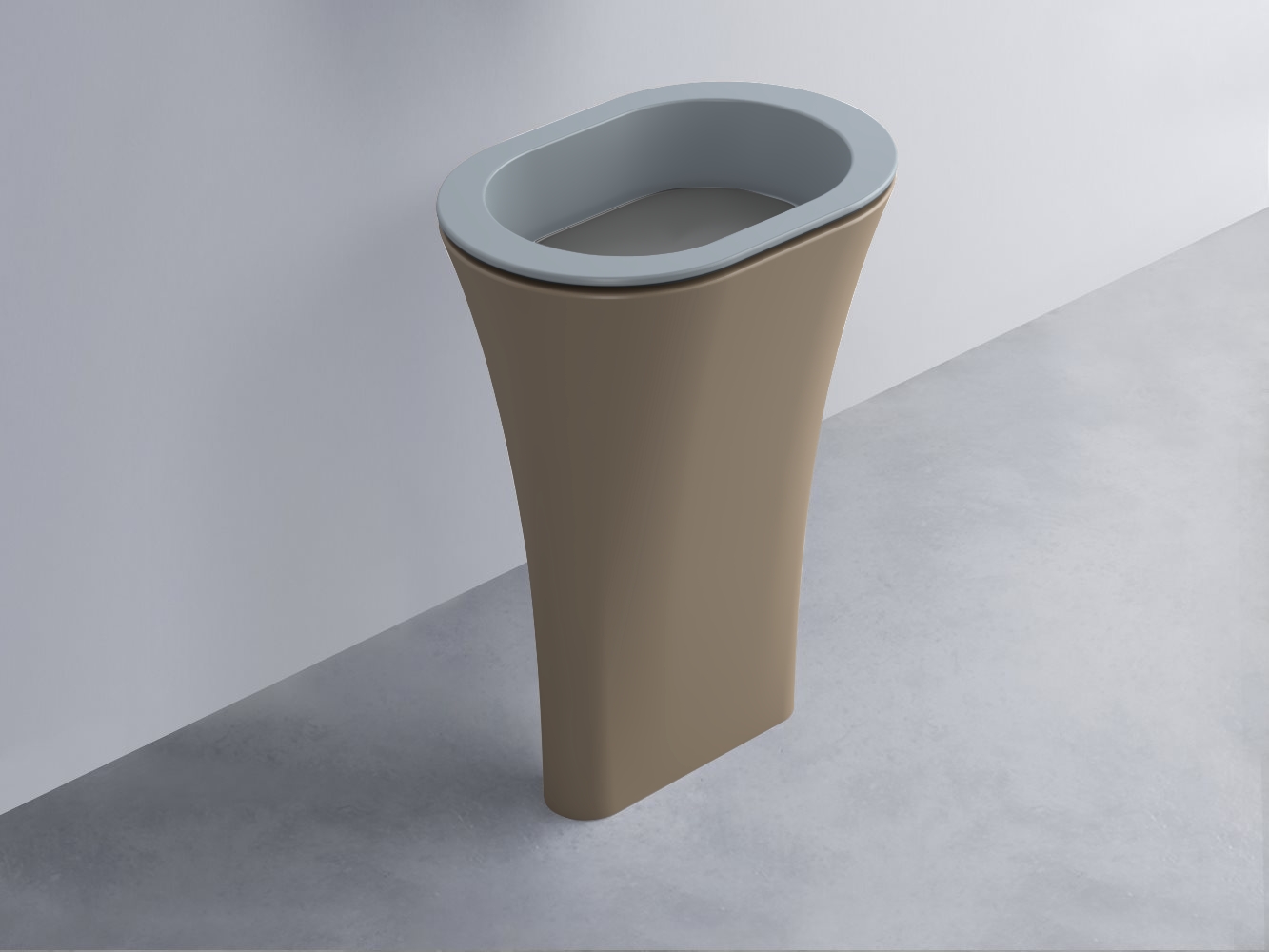 AMLA65-BR+AMPILO-CM+AMCOLO-AN Раковина Amedeo Ovale отдельностоящая cielo Enjoy + Amedeo Ceramica Cielo