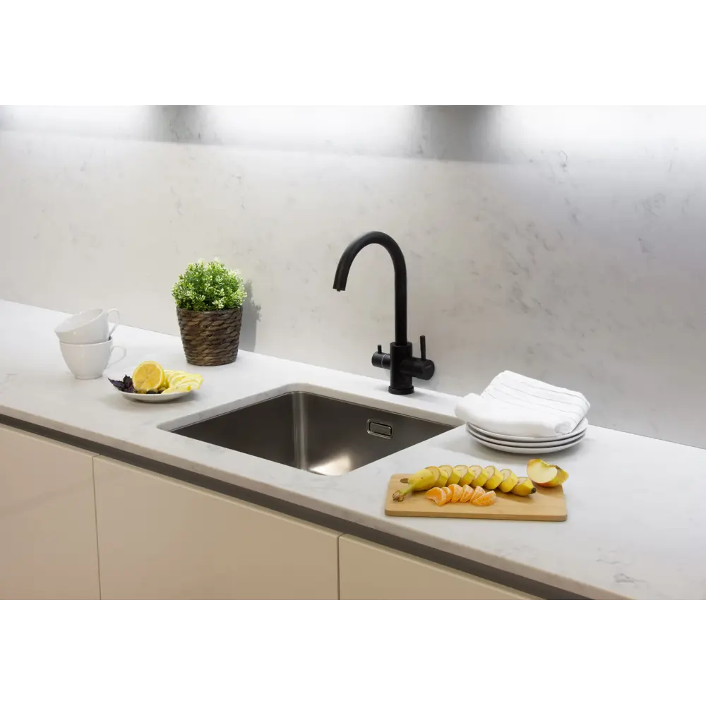 83429732 Смеситель для кухни Osgard Gron Plus с каналом для фильтрованной воды цвет антрацит STLM-0041300 - Вид №8