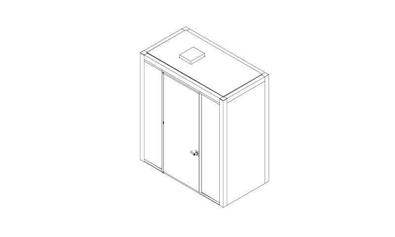 Многосторонняя акустическая офисная кабина со встроенным освещением Quadrifoglio Group дизайн-офис ARCH-00017904 - Вид №14