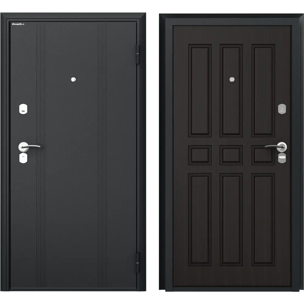Дверь входная металлическая Оптим 98x205 см правая венге DOORHAN STLM-2028581