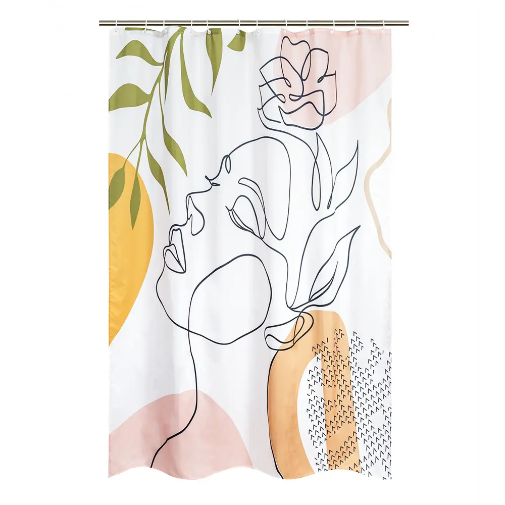 Штора для ванной BATH PLUS Amaze Art с изысканным рельефным узором 89362282 STLM-1001347 - Вид №1