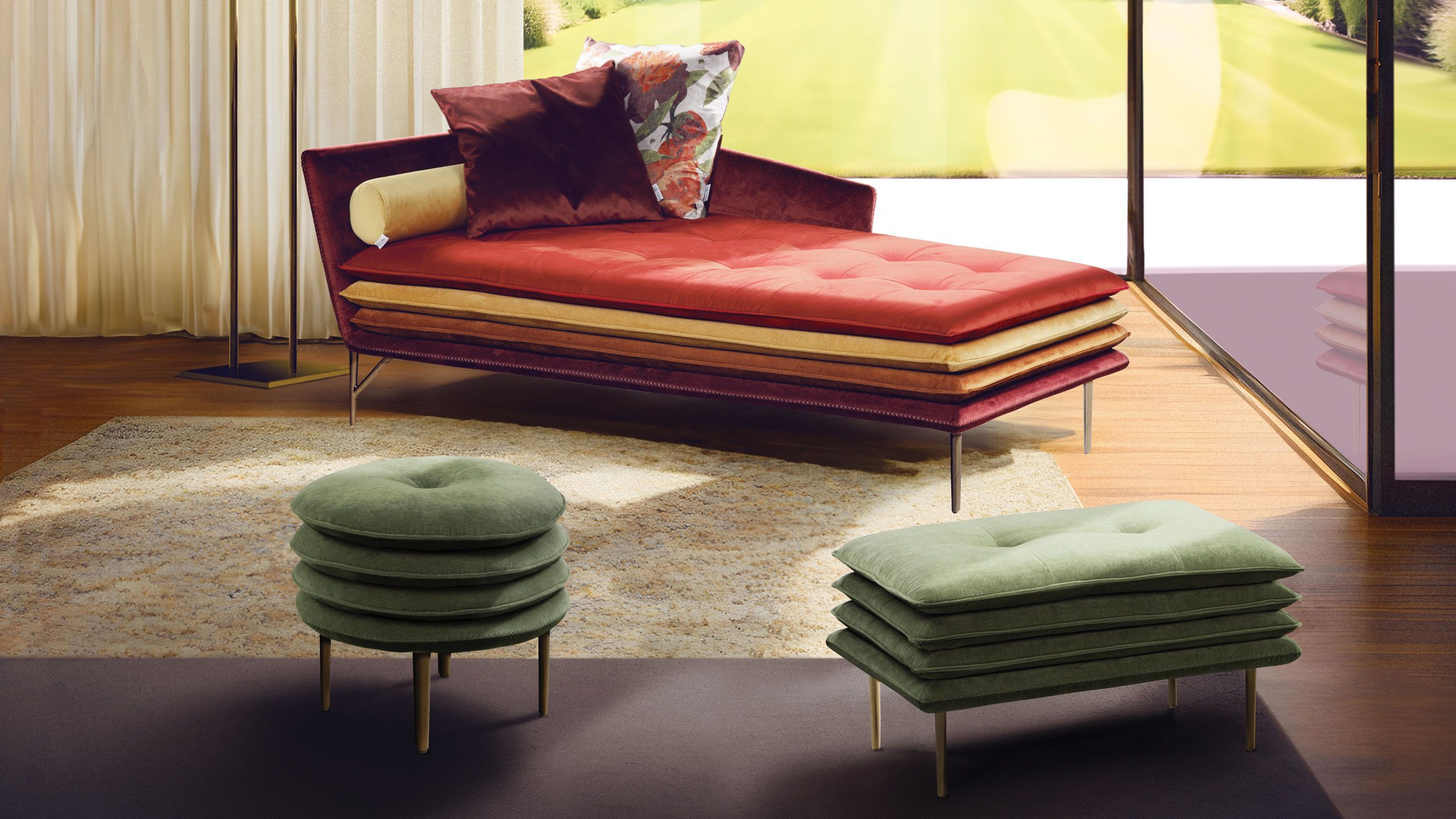 Dormeuse мягкая кожа Calia Italia Superior ARCH-00050969 - Вид №2