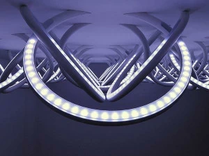 Flos Полувстраиваемый потолочный светильник отраженного света Soft collection - 3d