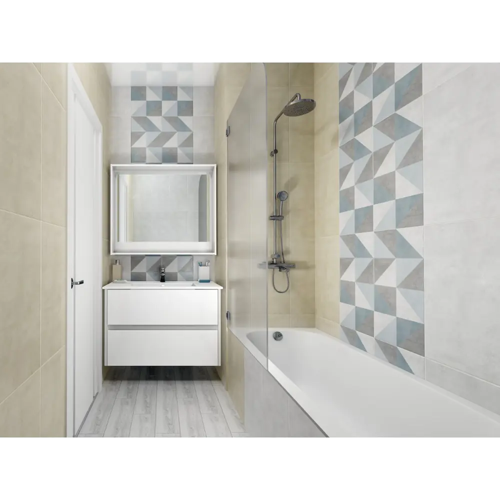 Плитка настенная Loft Latte 30х60 см 1.62 м² цвет светло-бежевый BELANI STLM-2058768 - Вид №5