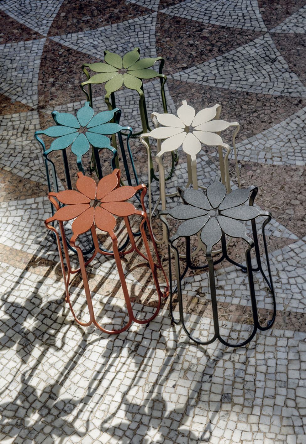 Журнальный столик из кованого железа Ethimo FOLIA ARCH-00057201 - Вид №3