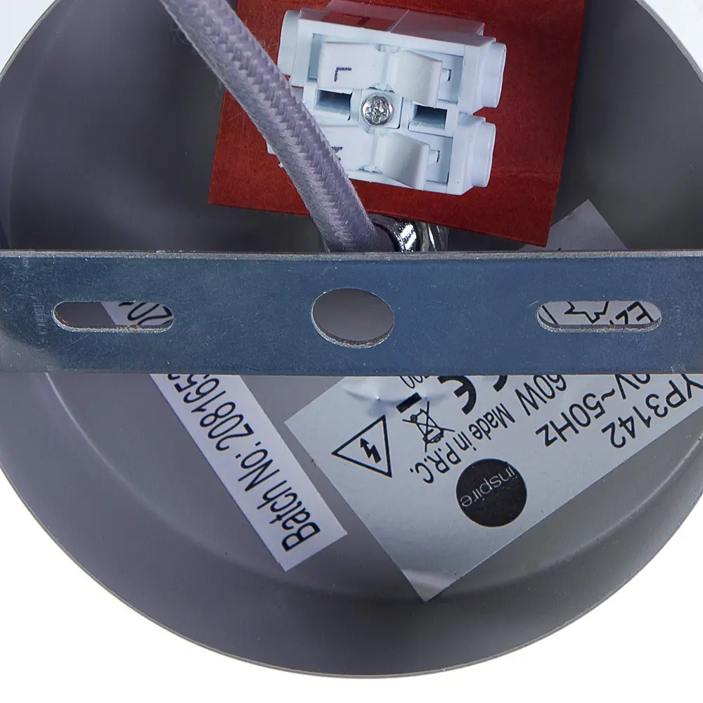 Шнур декоративный Clyde 1xЕ27x60 Вт, бетон/металл, цвет серый INSPIRE STLM-2119606 - Вид №2