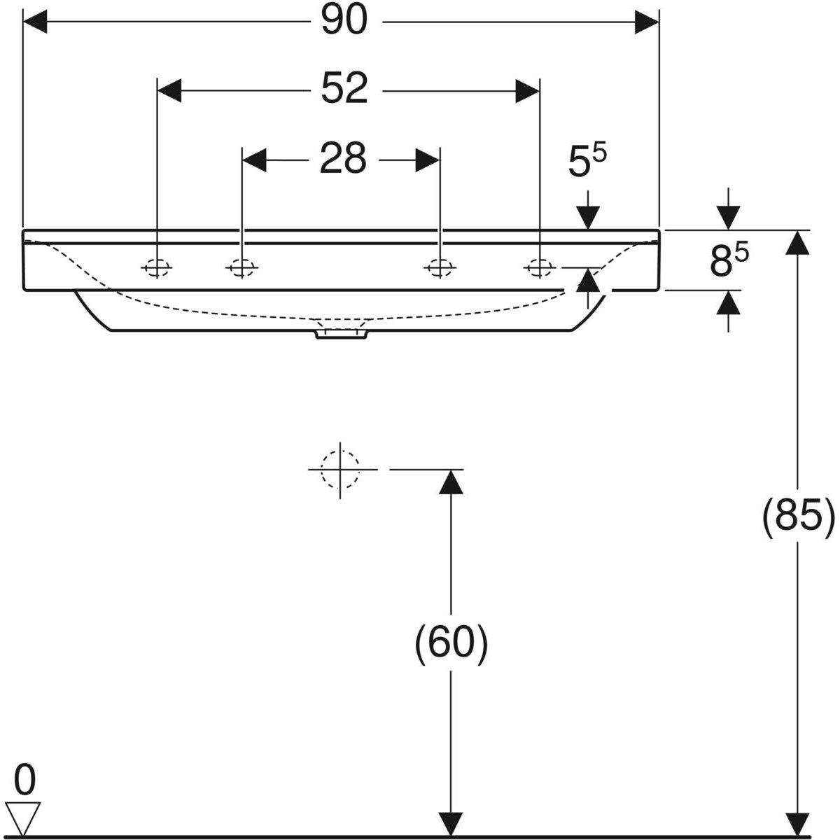 Раковина из керамогранита Geberit Xeno2 ARCH-00032029 - Вид №10