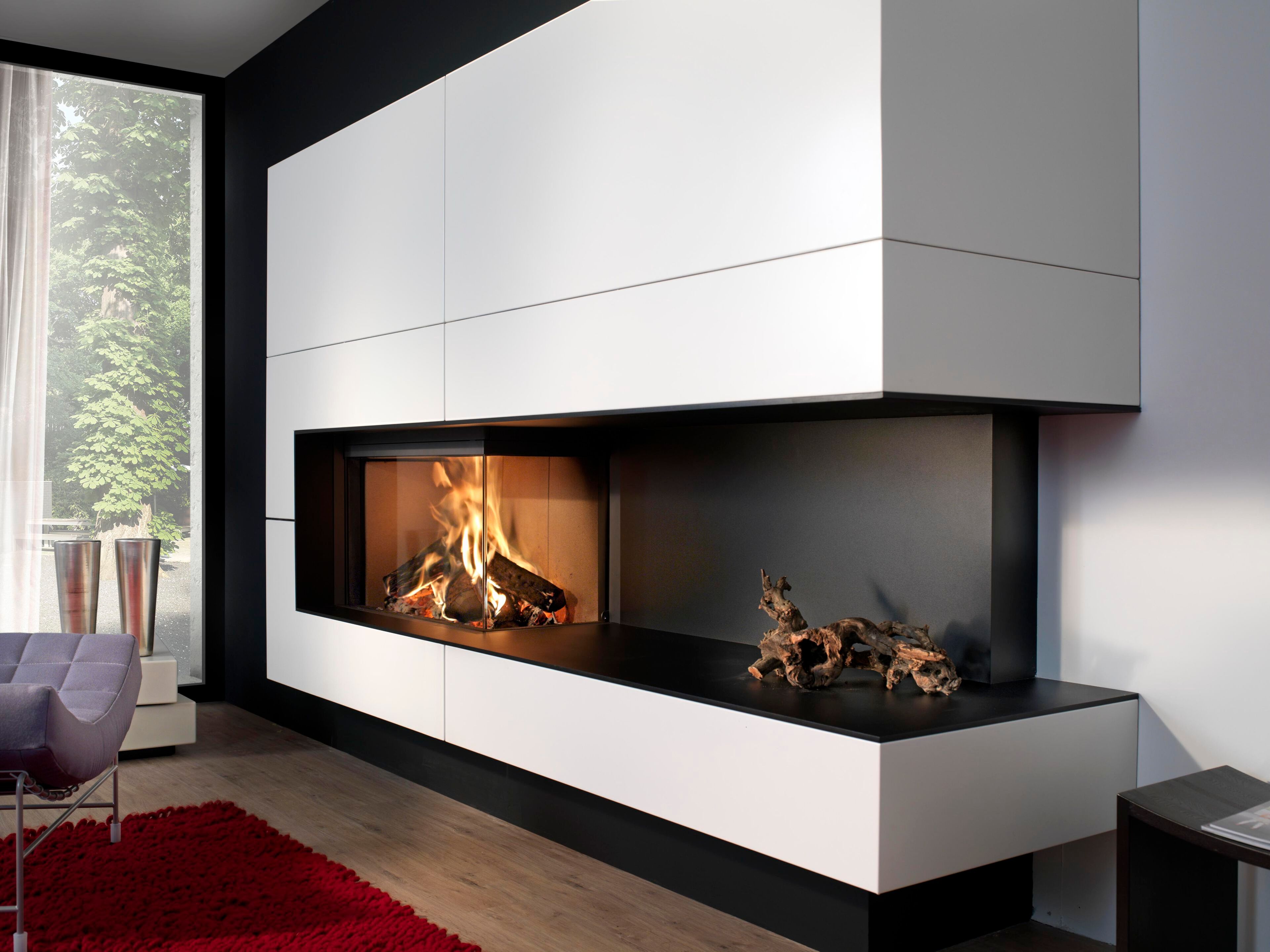 Дровяной угловой камин KALFIRE W90/47C ARCH-00026433