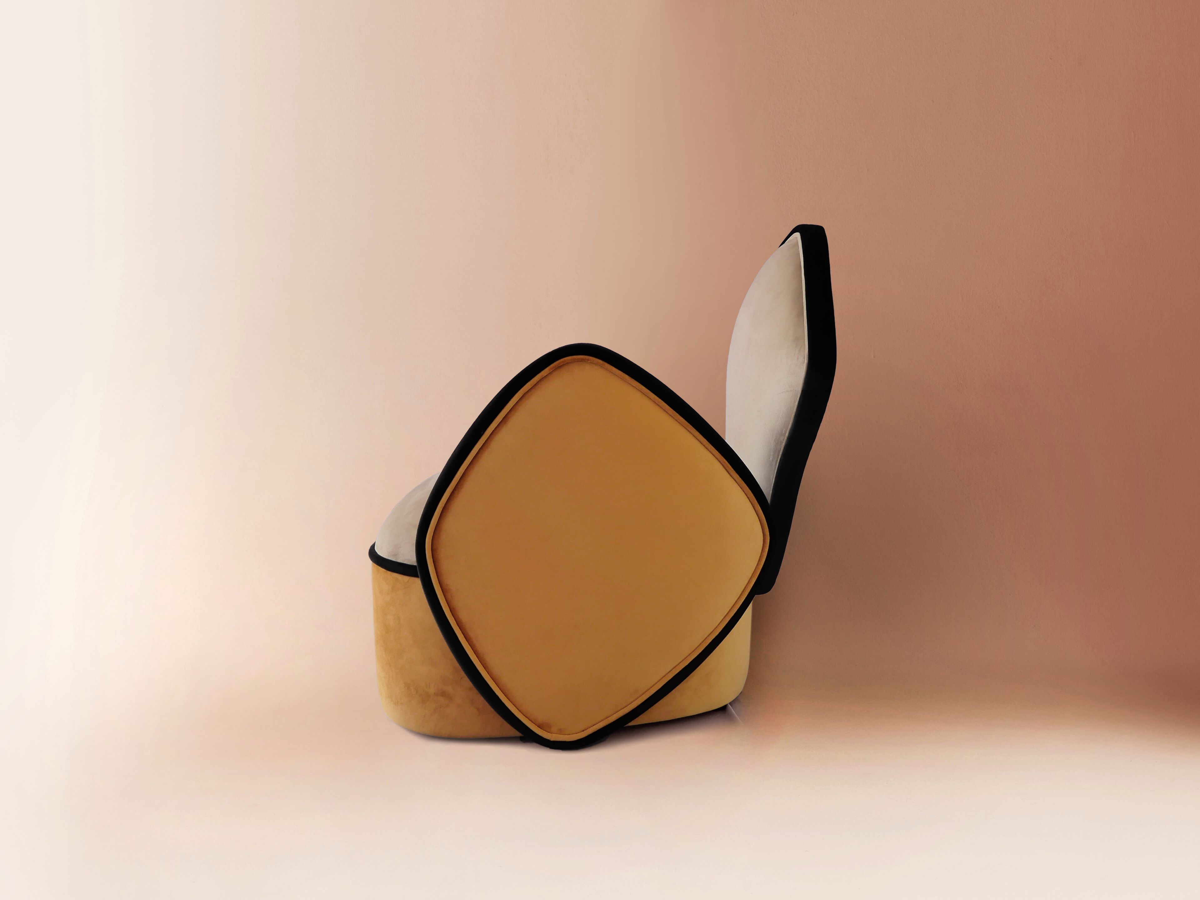 Бархатное кресло с подлокотниками DOVAIN STUDIO ORCA ARCH-00051082 - Вид №3