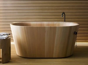 Rapsel Отдельностоящая овальная ванна из лиственницы