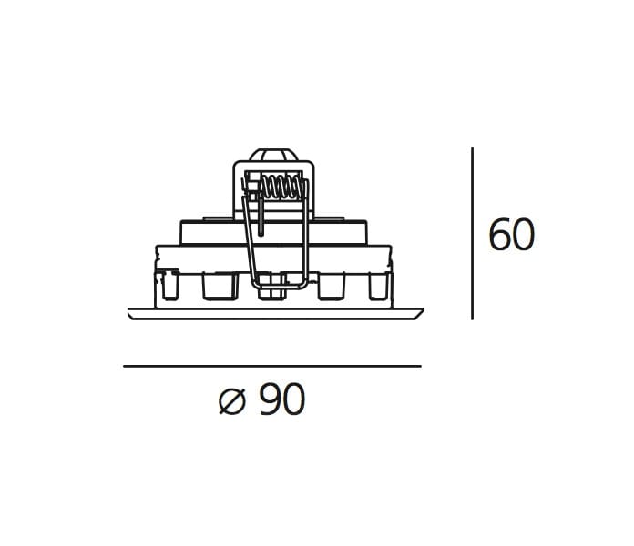 Утопленный потолок алюминиевый открытый прожектор Artemide Ego ARCH-00057547 - Вид №14