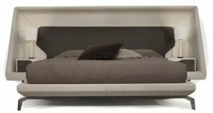 Aston Martin Двуспальная кровать из кожи с обитым изголовьем