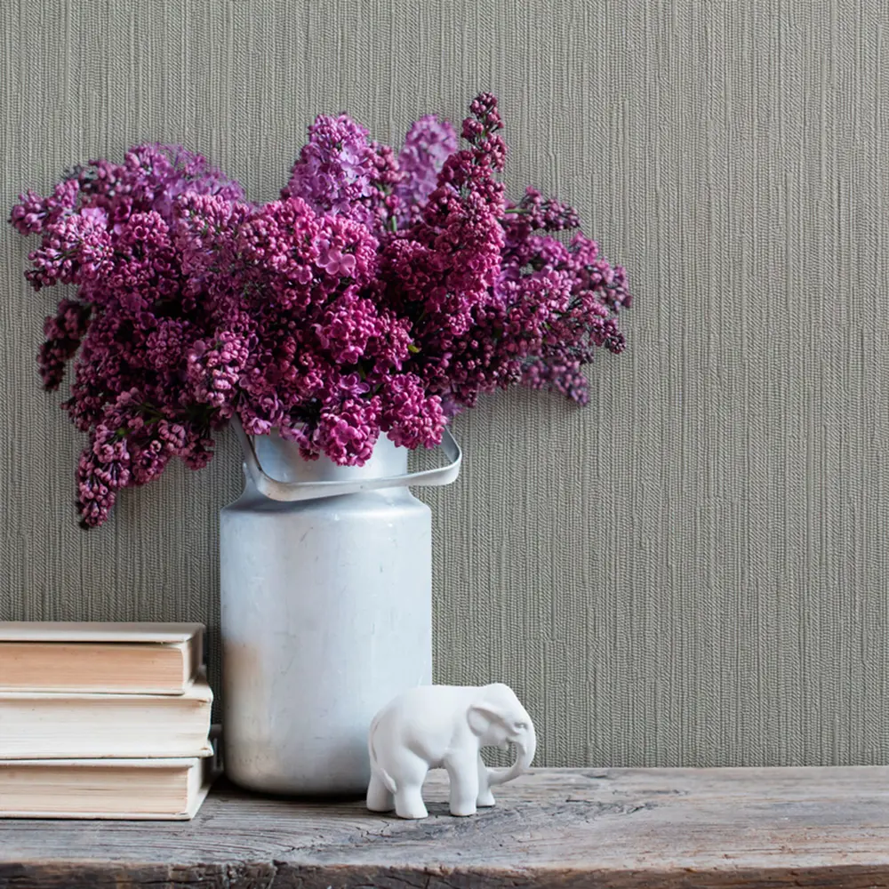 Обои виниловые Inspire Дождь 0.53х10 м однотон цвет серый 6119-41 Basic Rain STLM-2178646 - Вид №2