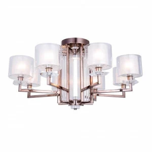 Потолочная люстра 87 см Newport 4408/C black nickel NEWPORT ДИЗАЙНЕРСКИЕ 184454 Коричневый;прозрачный