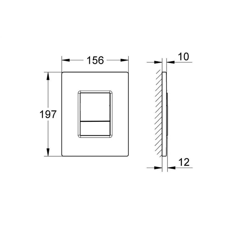 Комплект инсталляции Aquatek Pneumo N 49 с безободковым унитазом AM.PM Gem клавиша Aquatek Pnn-0000004 чёрная Pneumo N49 STLM-2024237 - Вид №8