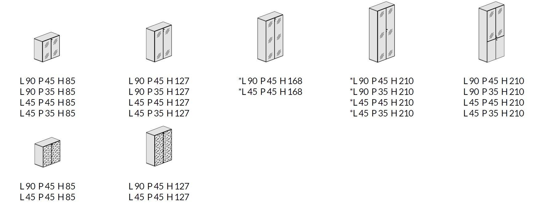 Деревянный офисный шкаф с распашными дверями и замком About Office Hype ARCH-00141527 - Вид №4