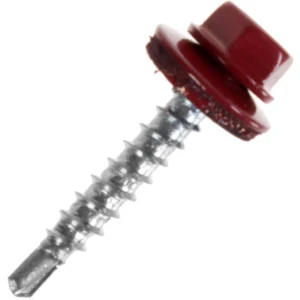 Саморезы кровельные Standers 4.8х28 мм цвет темно-красный 200 шт.