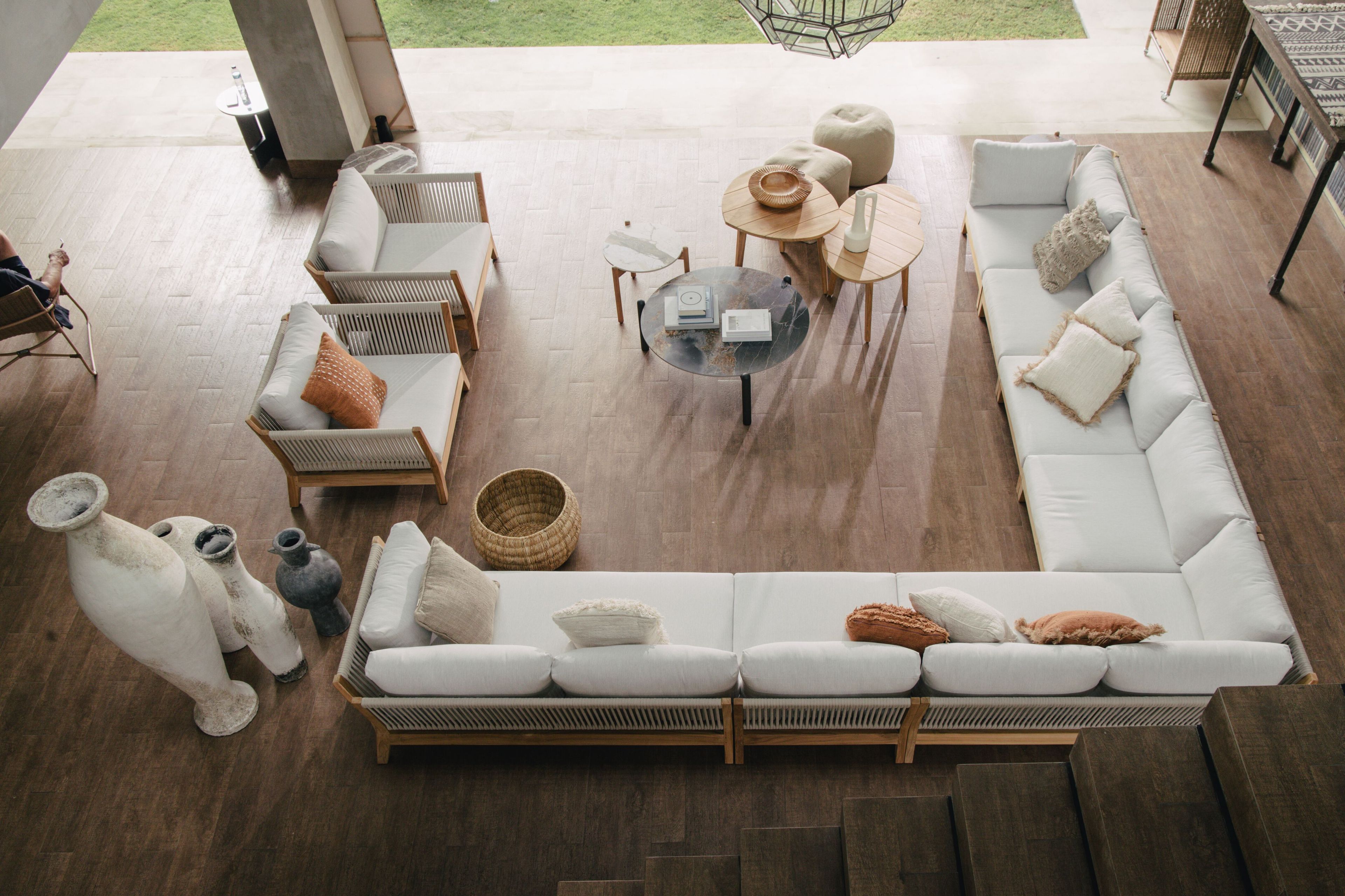 Правый / левый модуль для секционного дивана из тикового дерева cbdesign Венская модульная ARCH-00096006 - Вид №12