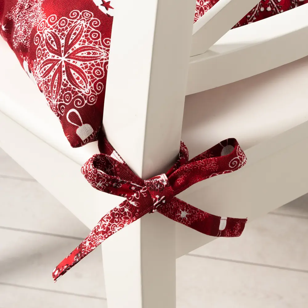 Подушка для стула "Новогодние традиции" 40x40 см цвет красный Altali STLM-2190152 - Вид №3