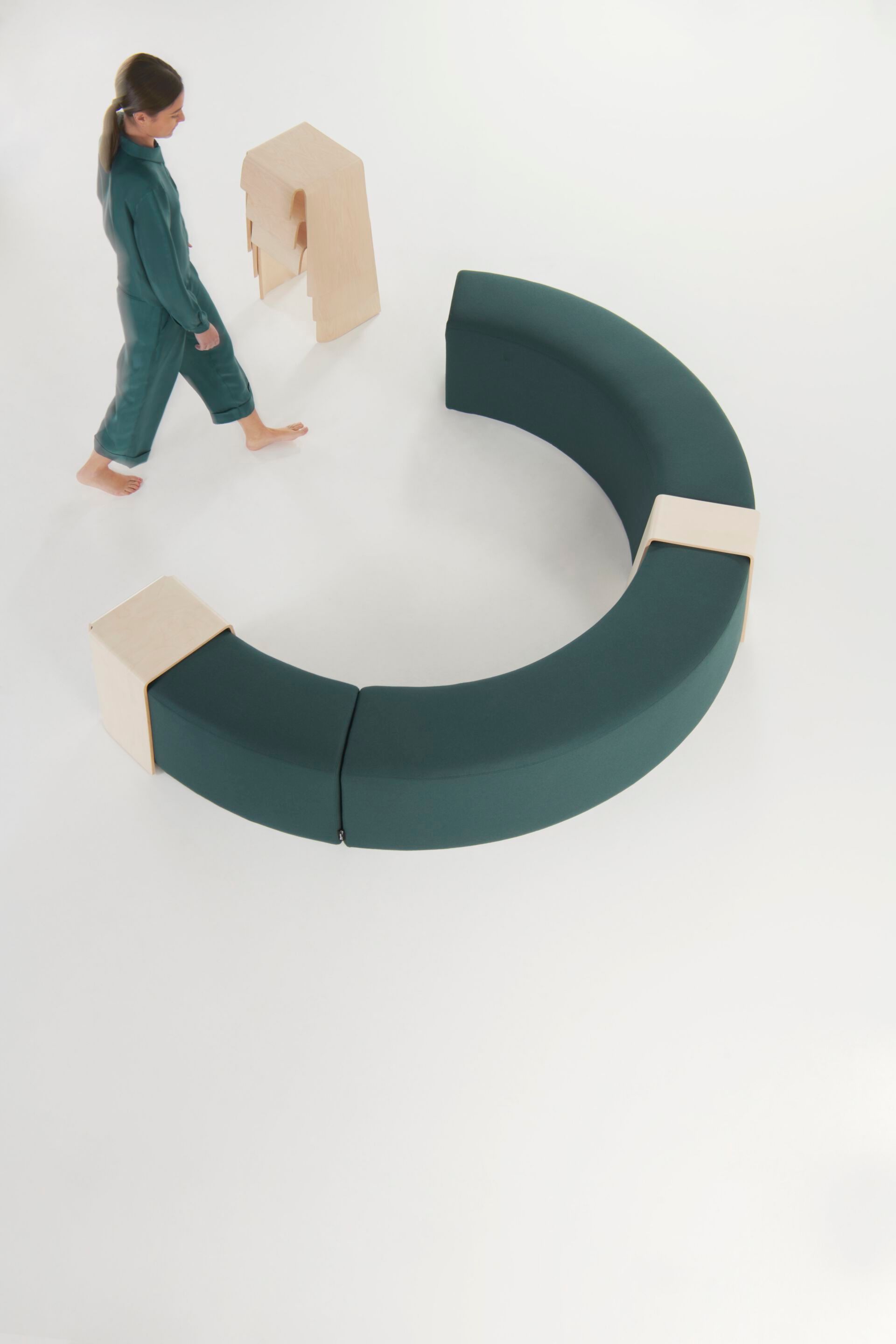 Модульная скамья из ткани Manerba Super Random ARCH-00152353 - Вид №8