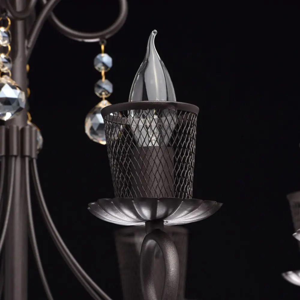 Люстра Аида 5xE14x60 Вт, металл, цвет тёмное дерево MW-Light STLM-2184509 - Вид №5