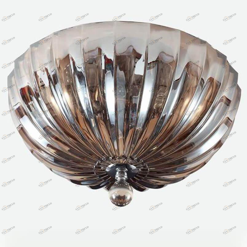 Потолочный светильник стеклянный коньяк Newport 62004/PL NEWPORT ФЛОРИСТИКА 00-3890698 Коричневый 