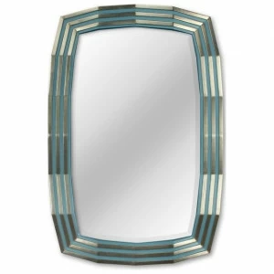 Зеркало настенное 121,5х81 см бирюзовое Marine ART-ZERKALO ДИЗАЙНЕРСКИЕ 00-3884111 Бирюзовый;зеркальный
