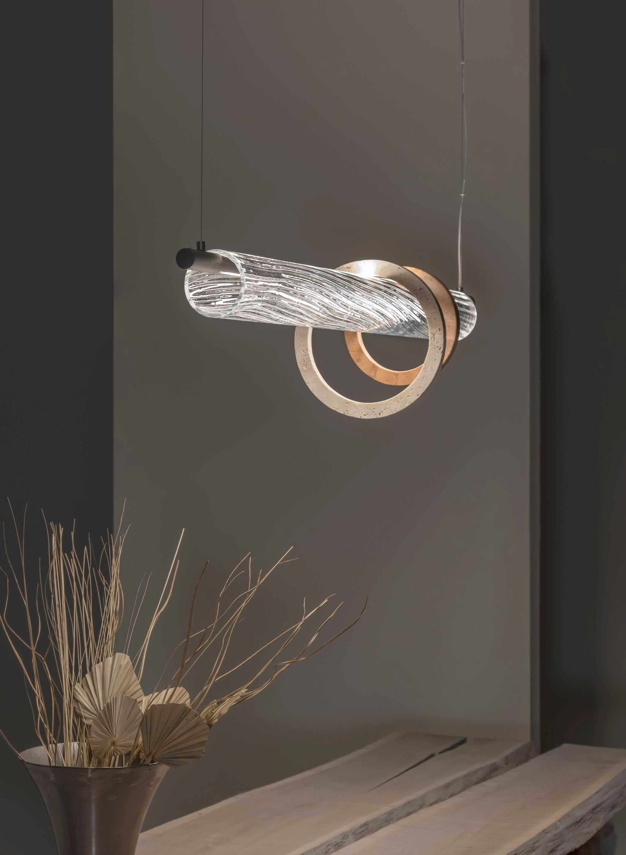 Стеклянный подвесной светильник Patrizia Volpato ORBITE ARCH-00141639 - Вид №7