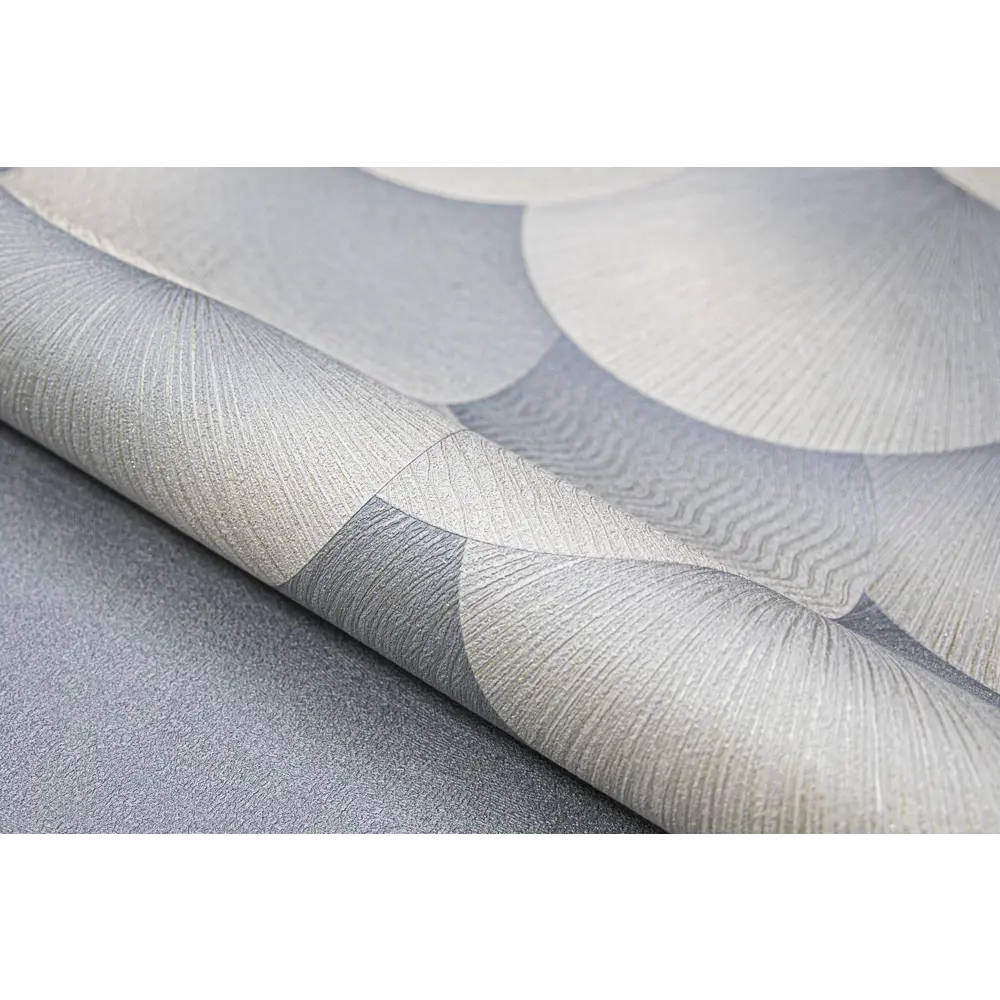 Флизелиновые обои Wallsecret Sferum серо-голубые 1.06 м 89400484 STLM-1353745 - Вид №3