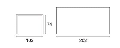 Алюминиевый прямоугольный садовый стол emu Terramare ARCH-00114003 - Вид №5