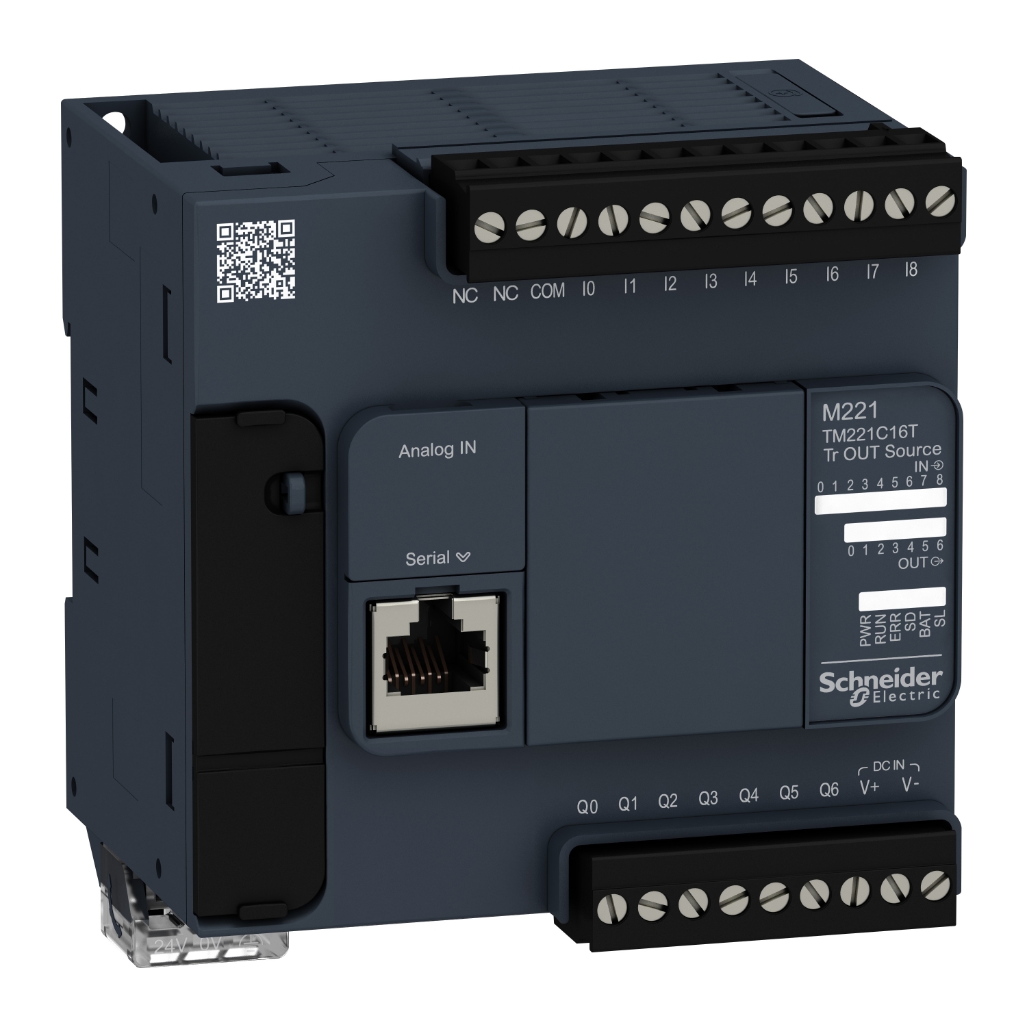 TM221C16T КОМПАКТНЫЙ БАЗОВЫЙ БЛОК M221-16IO ТРАНЗИСТ ИСТОЧНИК Schneider Electric OEM ПЛК Modicon 