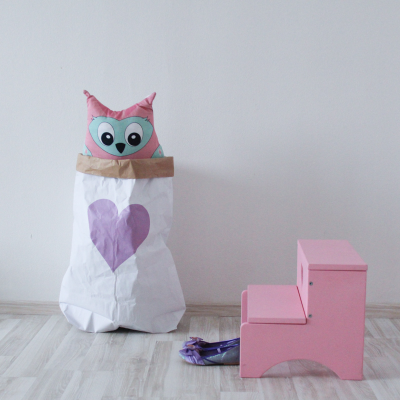 Эко-мешок для игрушек Big Heart из крафт бумаги VAMVIGVAM  282069 Белый;бежевый Santreyd  - Вид №2