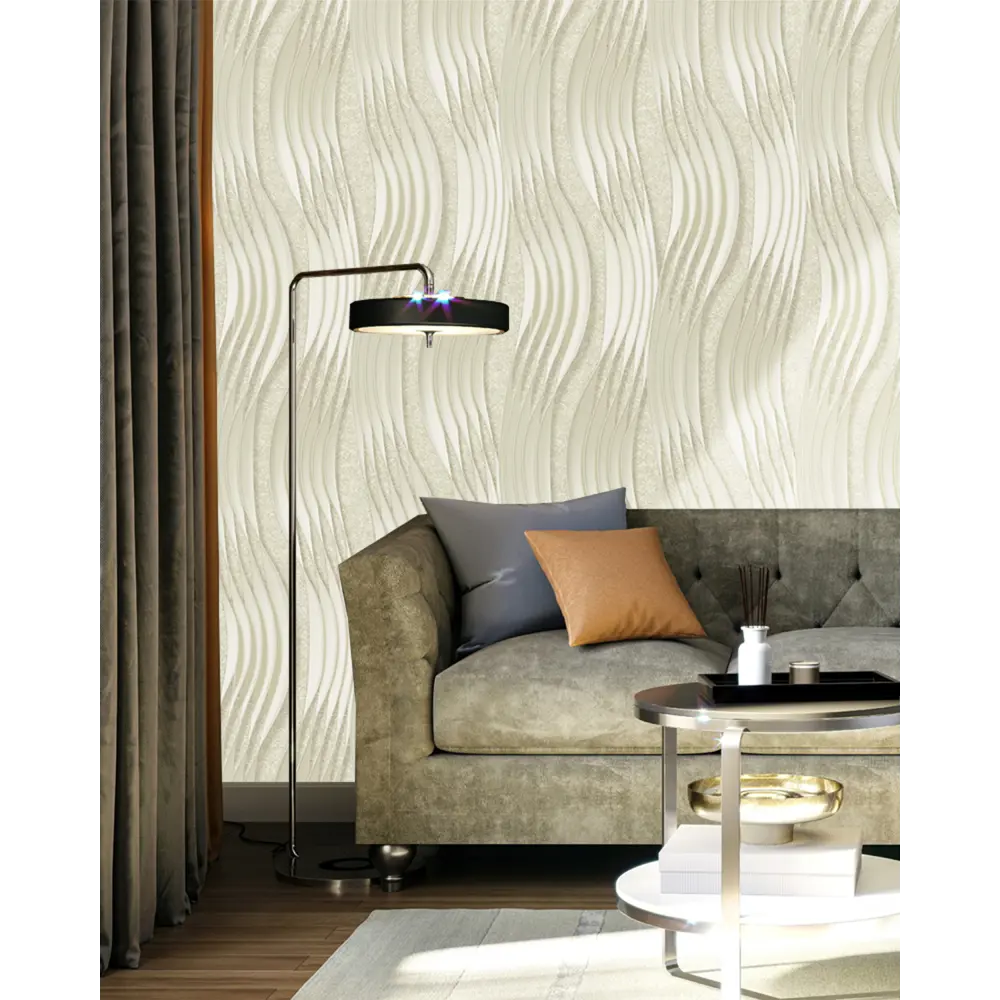 Обои флизелиновые Solo Impu кремовые 1.06 м 168519-23 IMPULS STLM-2127279 - Вид №2