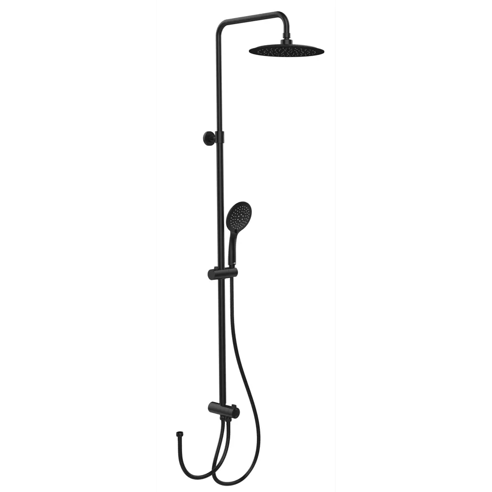 Душевая система KONSENSA Нарни 821372PC 3 режима цвет черный матовый STLM-2172857