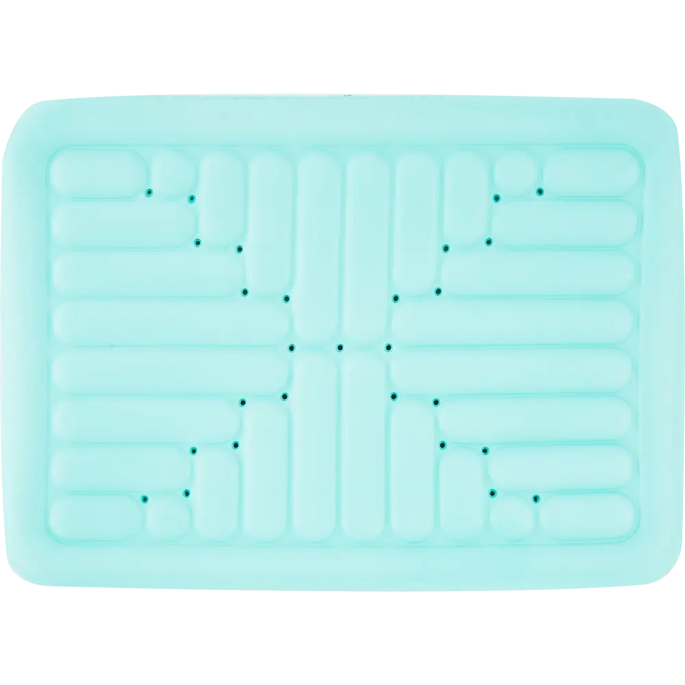 Коврик для ванной противоскользящий 52x72 см цвет голубой Santreyd Без серии STLM-2172355