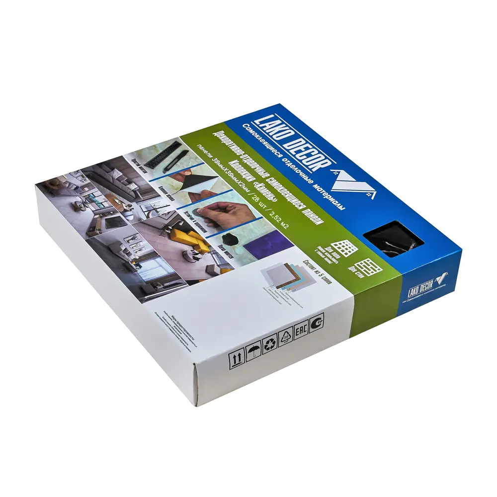 LAKO DECOR - Самоклеящиеся панели «Черный мрамор» для стен и пола 87289076 STLM-0073639 - Вид №7