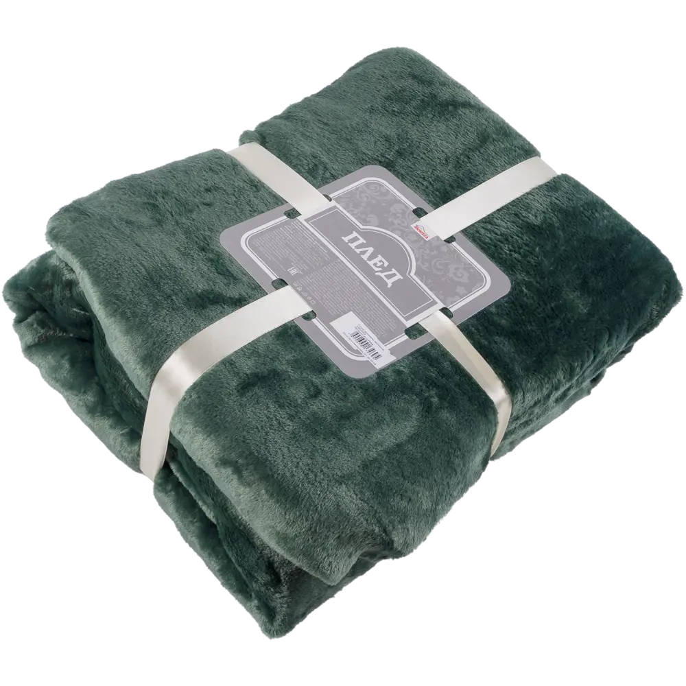 Плед фланелевый 180х200 см цвет зелёный BELEZZA STLM-2091810 - Вид №3