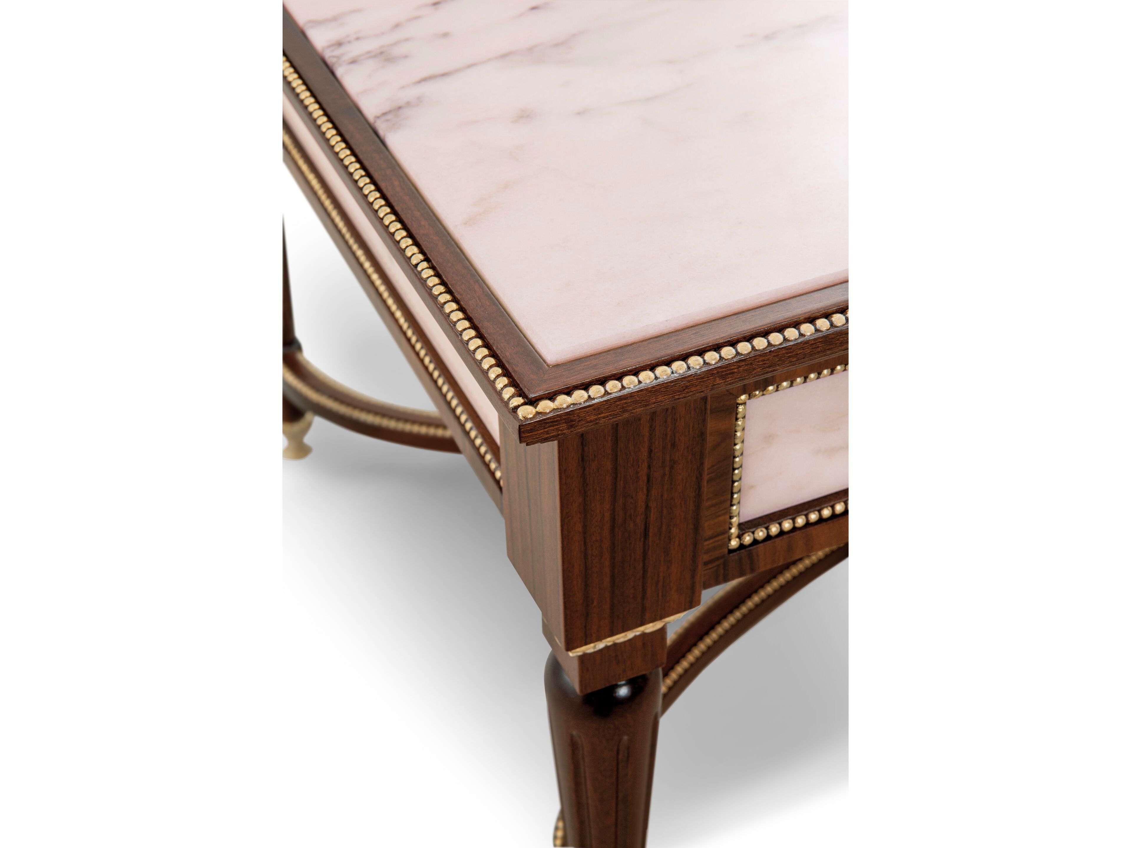 Журнальный столик из дерева и мрамора Bellotti Ezio Cromie ARCH-00063391 - Вид №1