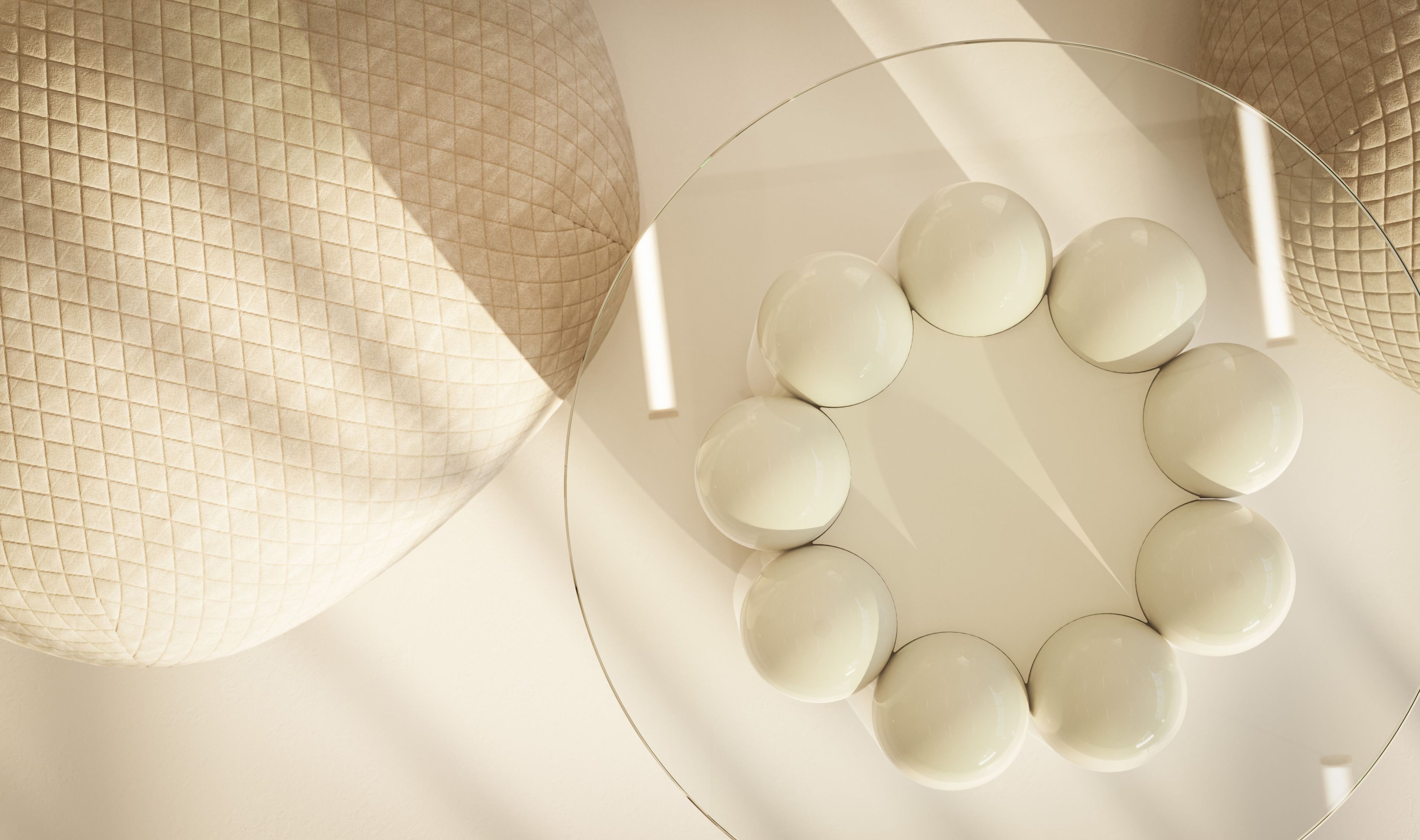 Высокий круглый стол из стали и стекла Cameron Design House ARCH-00103272 - Вид №2