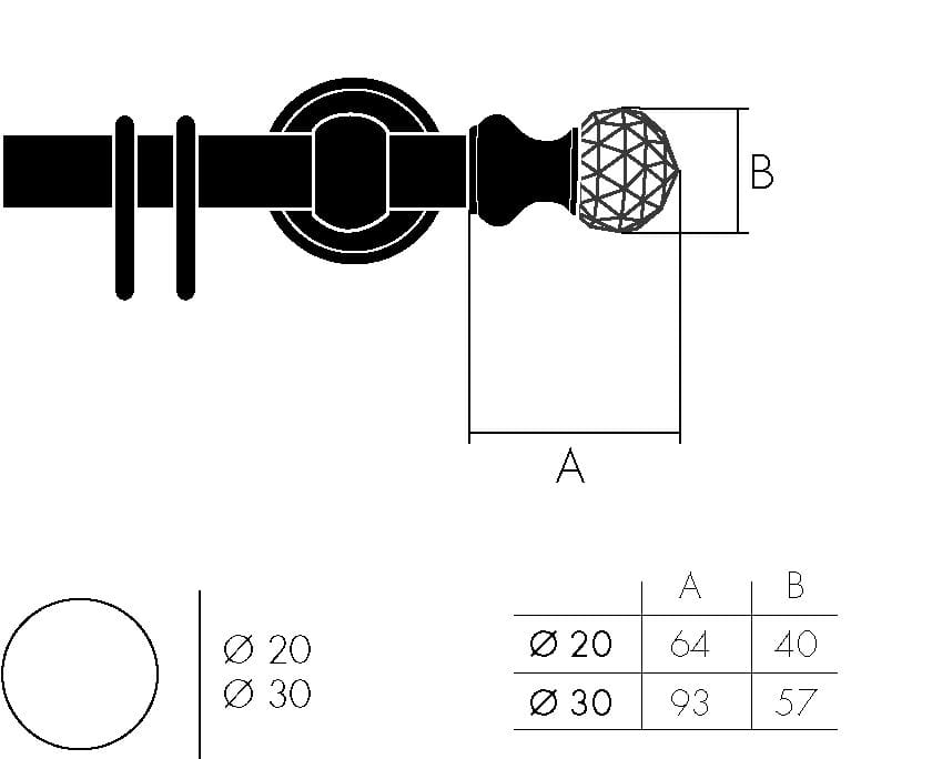 Железный и латунный карниз Frandoli Shiny Glass ARCH-00137024 - Вид №5