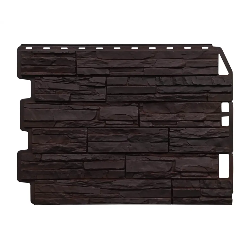 89355941 Панель фасадная полипропилен Fineber Скол 595x795 мм цвет темно-коричневый STLM-1017228