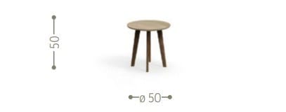 Низкий журнальный столик для сада Talenti CleoSoft-wood ARCH-00113069 - Вид №3