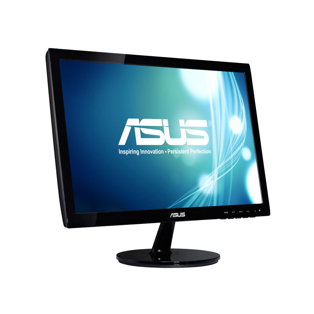 VS197DE, 90LMF1001T02201C-, 90LMF1301T02201C- vs197de 18.5" wide led monitor, 16:9, 1366 x 768, 5ms, 200 cd/m2 , 50 m :1, 90°(h), 65°(v), d-sub, kensington lock, slim design, vesa 75x75 mm, energy star®, black ASUS Santreyd  - Вид №2