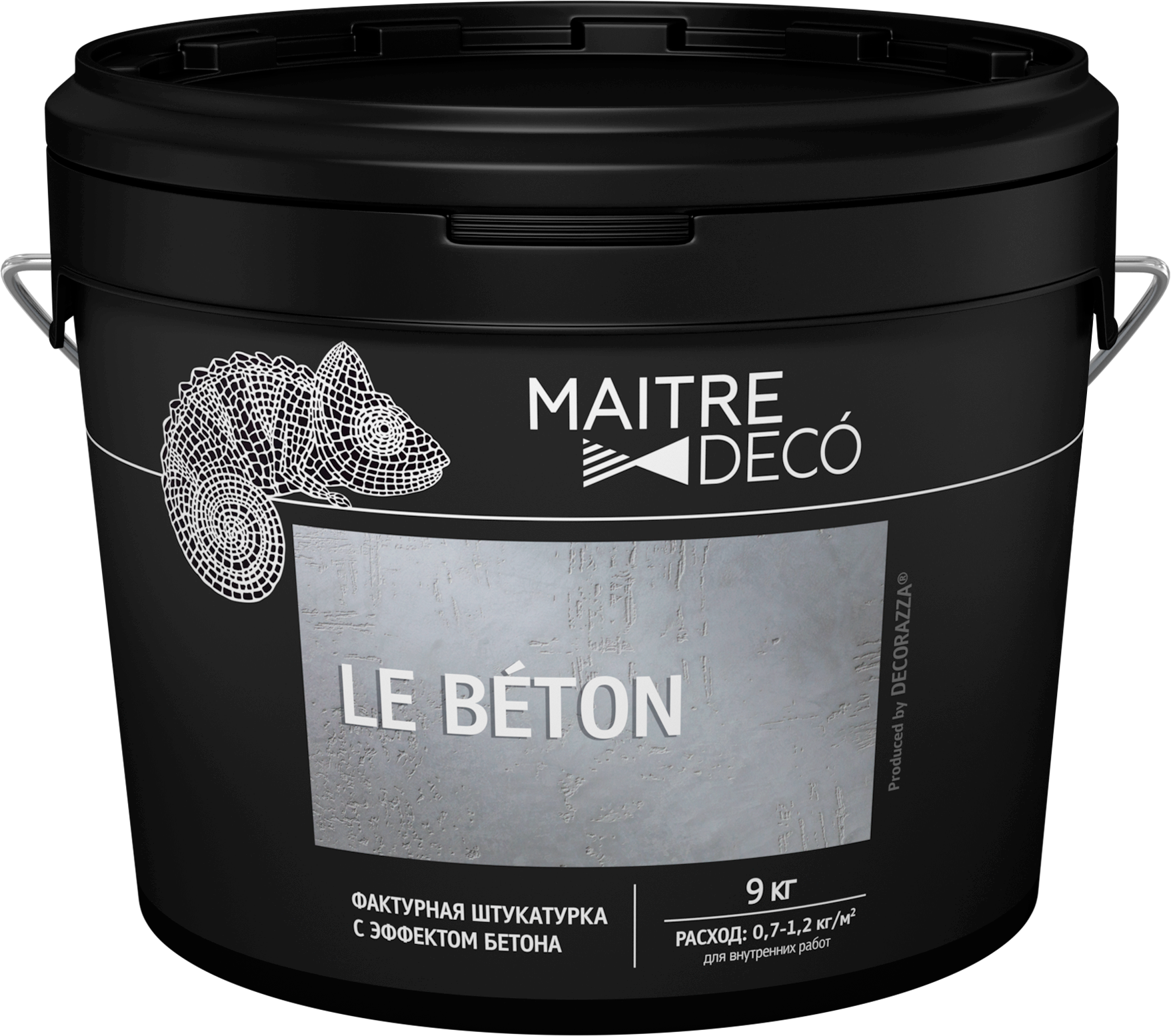 82891094 Фактурная штукатурка «Le Beton» эффект бетона 9 кг STLM-0037586 MAITRE DECO